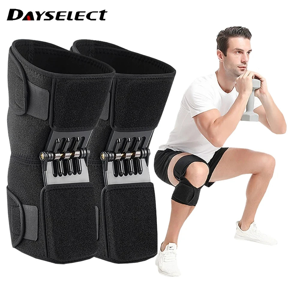 Knee Support Brace with Spring Stabilizer